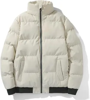 Autumn Winter Japanese Warm Workwear Cotton-Padded Jacket Classic Stand-Up Collar Coats