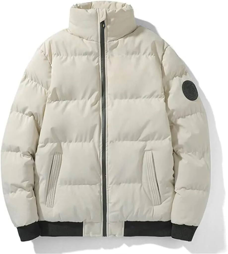 Autumn Winter Japanese Warm Workwear Cotton-Padded Jacket Classic Stand-Up Collar Coats