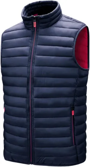Bciopll Men's Jackets Sleeveless Vest Autumn Winter Warm Casual Padded Cotton Waistcoat