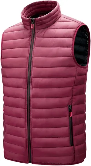 Bciopll Men's Jackets Sleeveless Vest Autumn Winter Warm Casual Padded Cotton Waistcoat