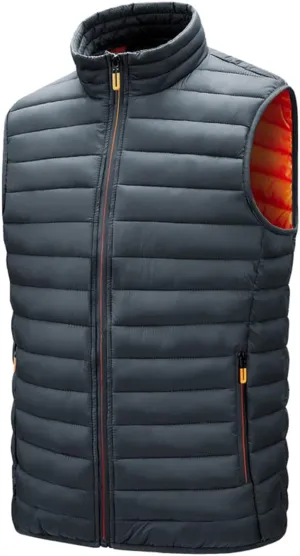 Bciopll Men's Jackets Sleeveless Vest Autumn Winter Warm Casual Padded Cotton Waistcoat