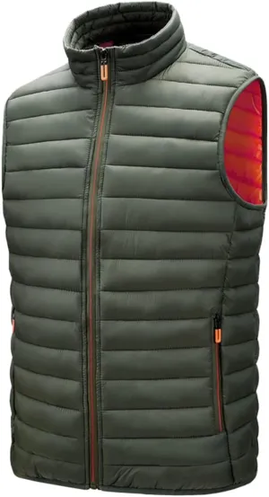 Bciopll Men's Jackets Sleeveless Vest Autumn Winter Warm Casual Padded Cotton Waistcoat