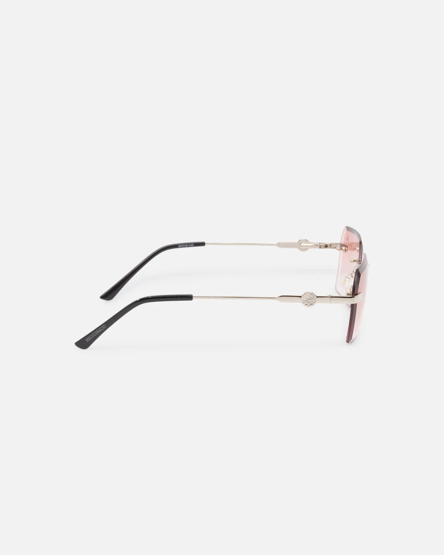 Belvoir & Co Kennedy Sunglasses Burnt Red/Silver