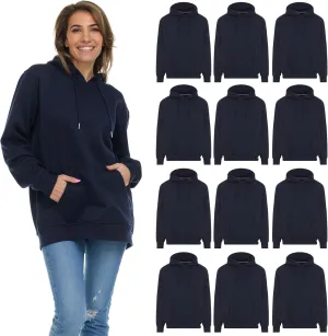 BILLIONHATS Women's Hoodie Oversized Sweatshirts, Cotton Blend, Bulk Womens Hoodies Bulk Sweatshirt Pack