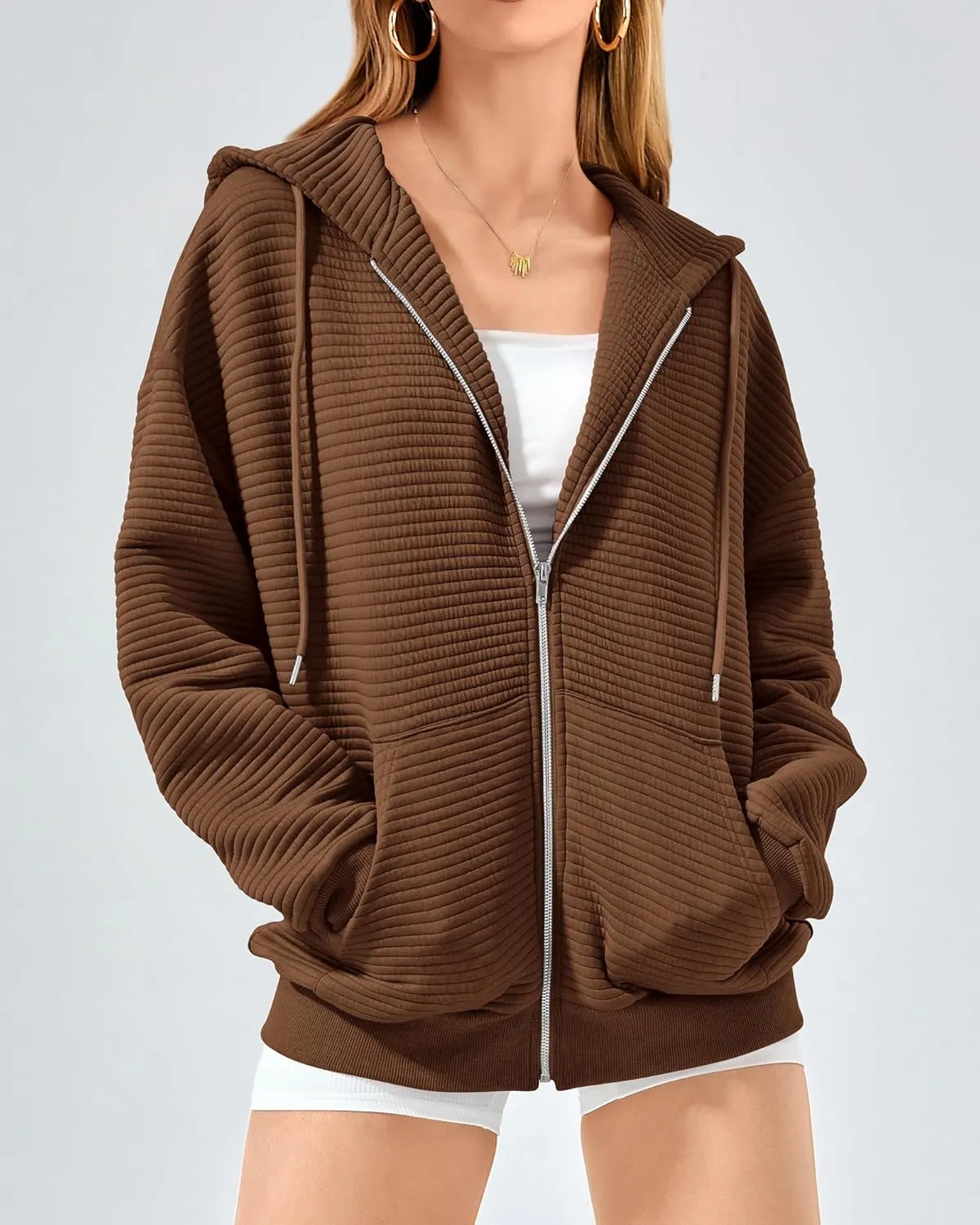 BTFBM Zip Up Hoodie Women Long Sleeve Sweatshirts Fall Outfits 2025 Oversized Hoodies Casual Fashion Jackets