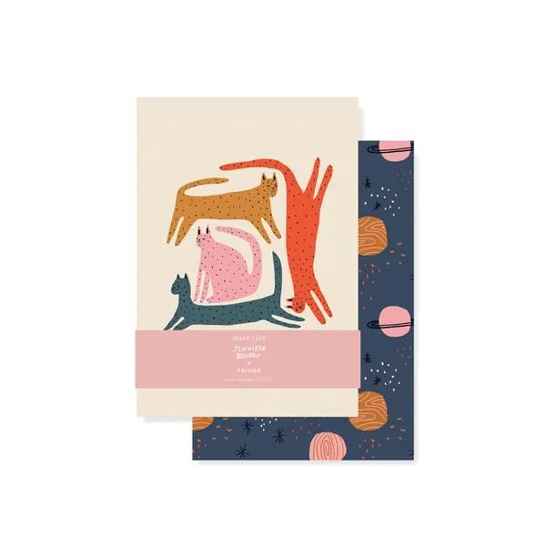 Cat Moon Mini Journal Set
