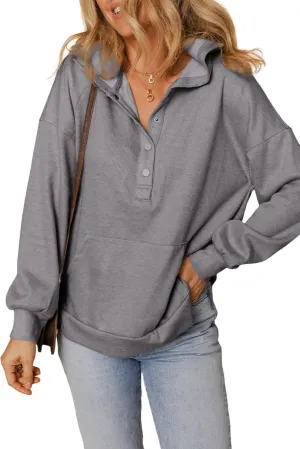 Dokotoo Women's Casual Sweatshirts Long Sleeve Solid Color Loose Hoodies 2025 Trendy Outfits Pullover Tops