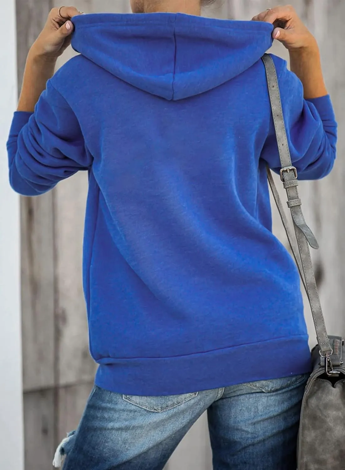 Dokotoo Women's Full Zip Up Hoodie Long Sleeve Hooded Sweatshirts Pockets Jacket Coat for Women
