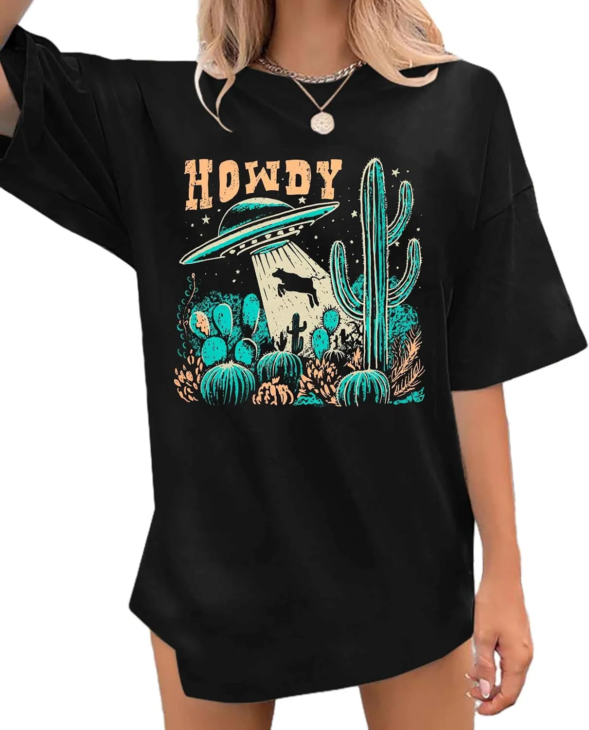 DUTUT Howdy Tshirt Women Country Southern Shirts Rodeo Cowgirl Western Shirt Honey Hat Leopard T-Shirt Summer Vintage Tees