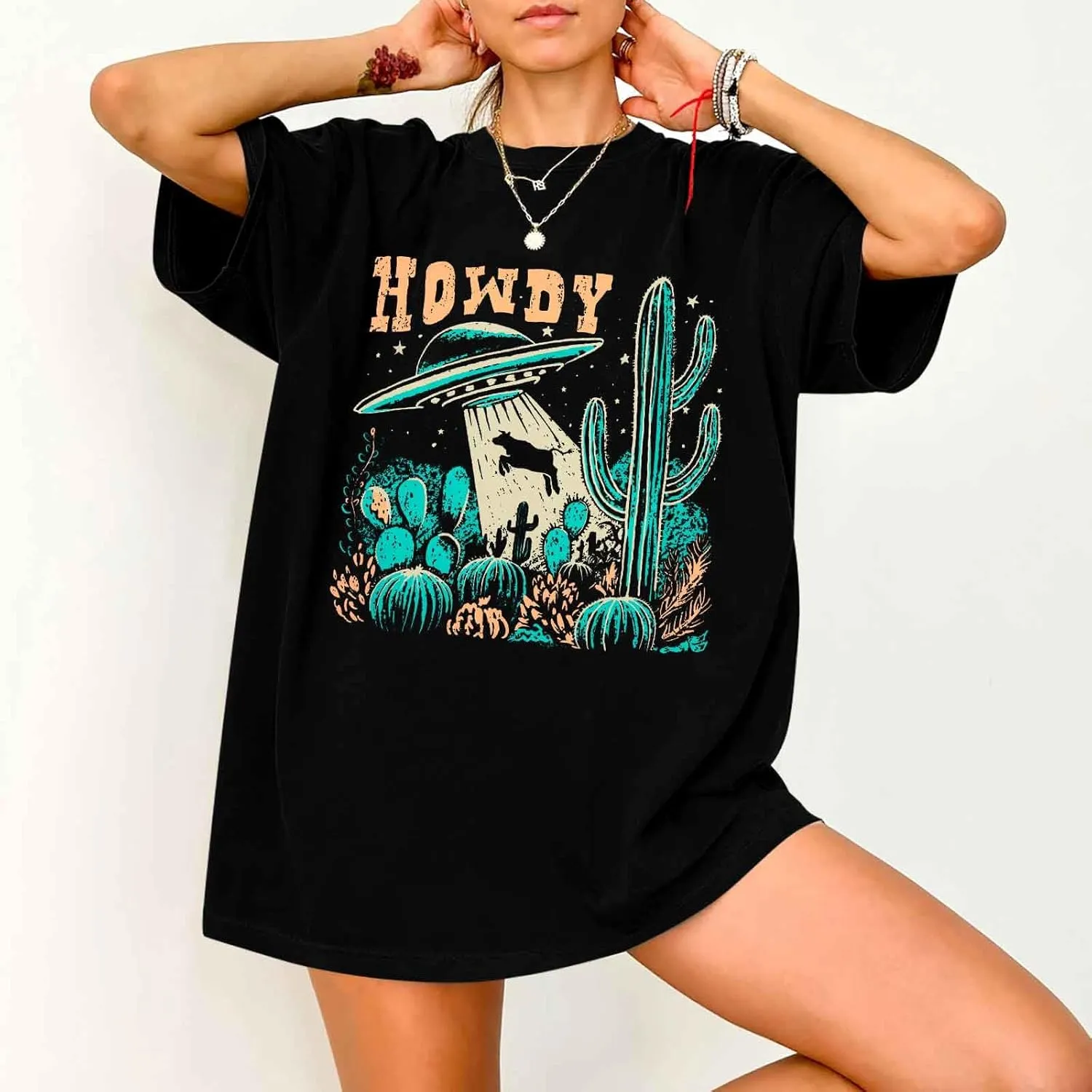 DUTUT Howdy Tshirt Women Country Southern Shirts Rodeo Cowgirl Western Shirt Honey Hat Leopard T-Shirt Summer Vintage Tees