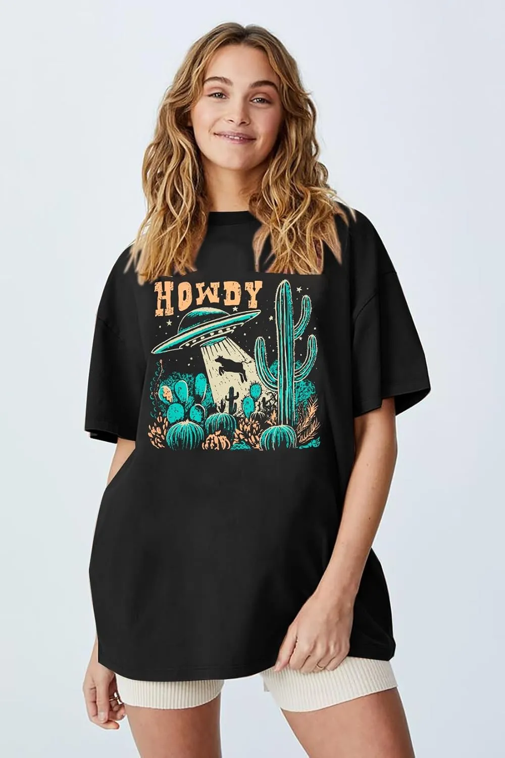 DUTUT Howdy Tshirt Women Country Southern Shirts Rodeo Cowgirl Western Shirt Honey Hat Leopard T-Shirt Summer Vintage Tees