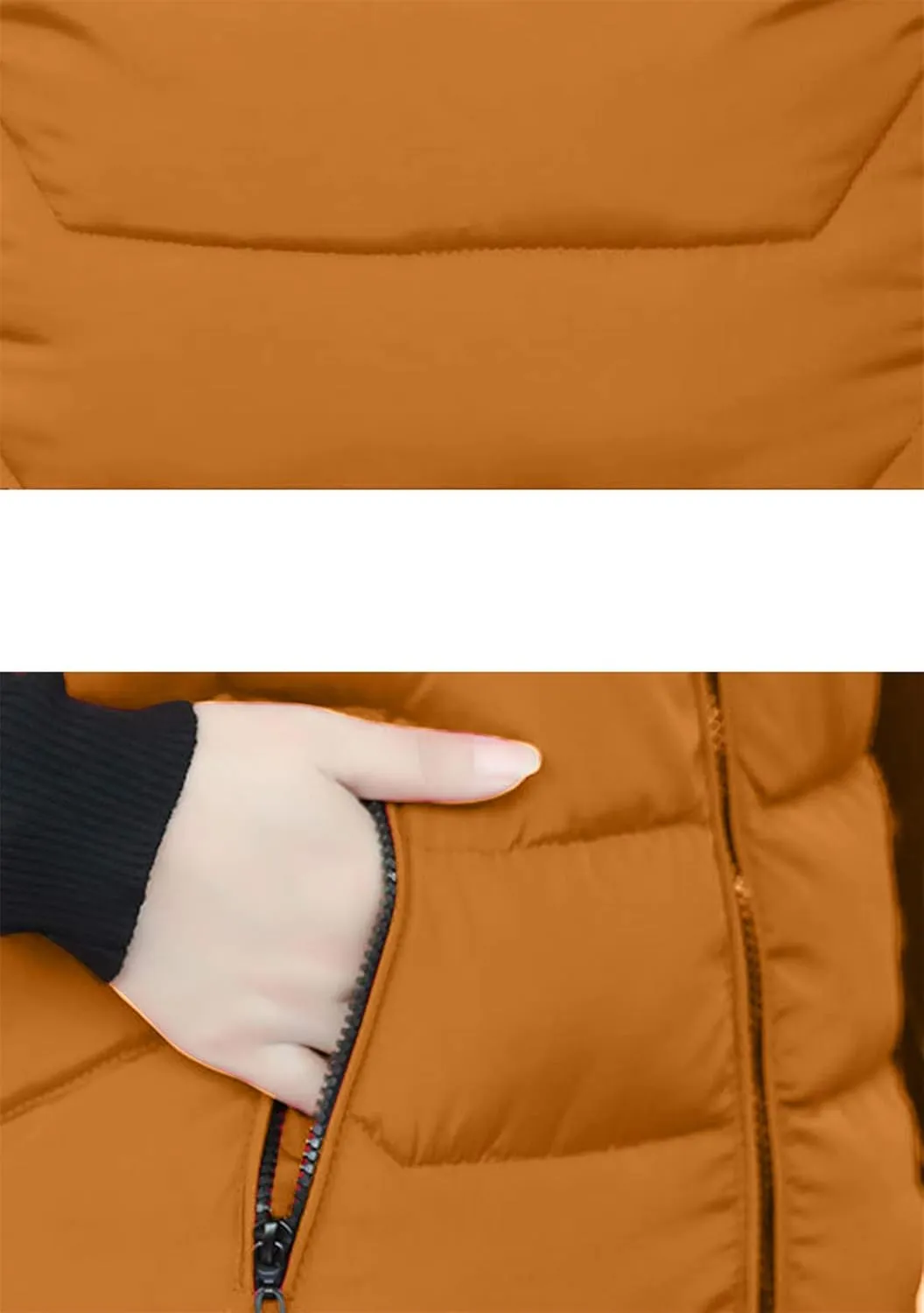 EFOFEI Women's Sleeveless Long Down Vest Winter Slim Fit Warm Puffy Jackets