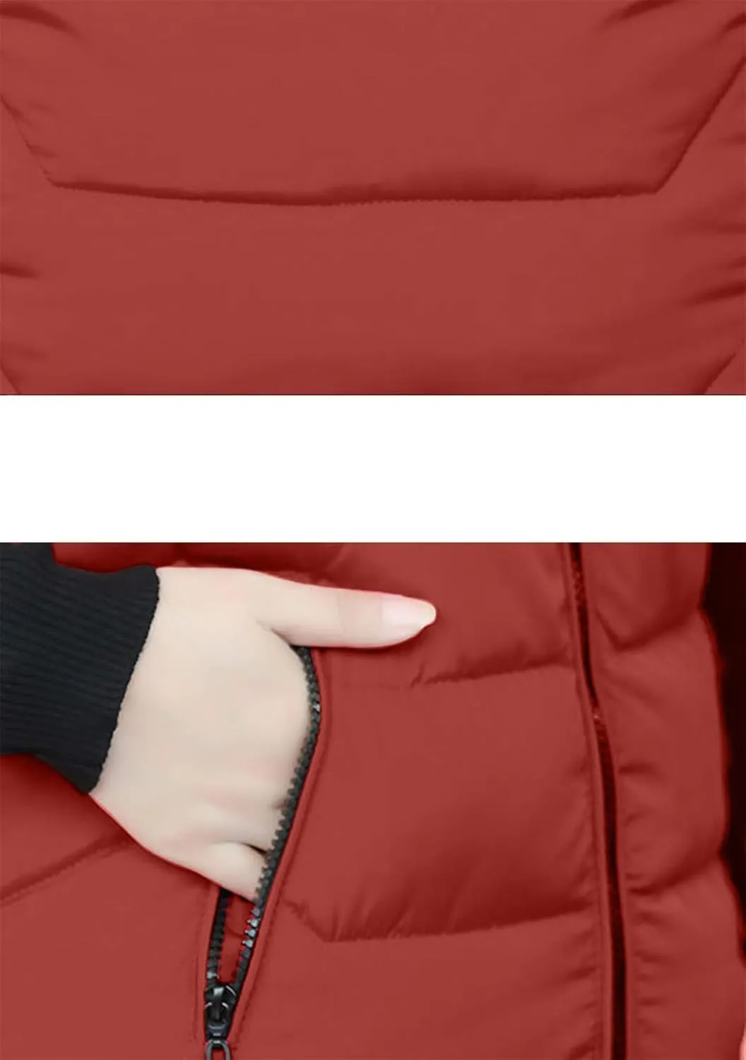 EFOFEI Women's Sleeveless Long Down Vest Winter Slim Fit Warm Puffy Jackets