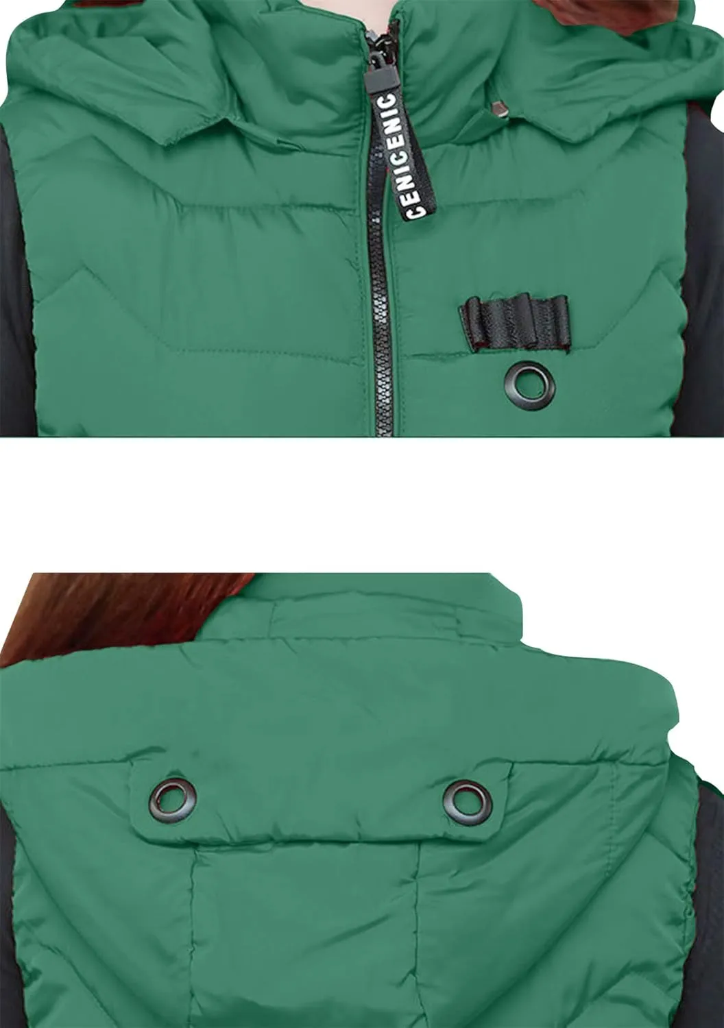 EFOFEI Women's Sleeveless Long Down Vest Winter Slim Fit Warm Puffy Jackets