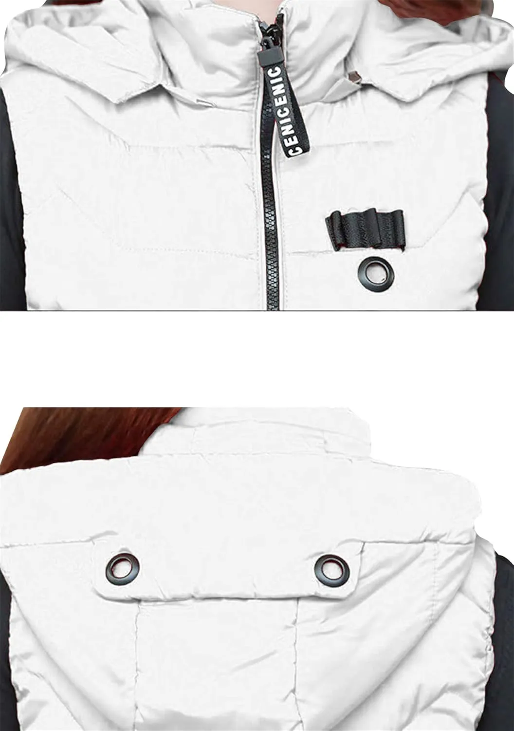 EFOFEI Women's Sleeveless Long Down Vest Winter Slim Fit Warm Puffy Jackets