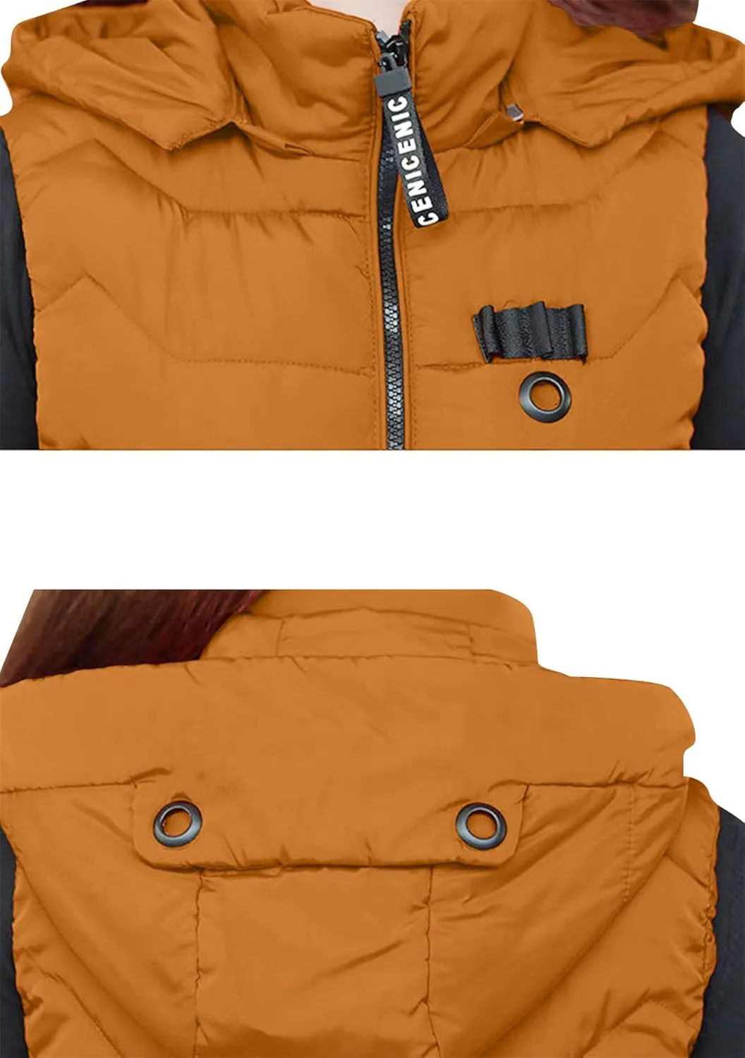 EFOFEI Women's Sleeveless Long Down Vest Winter Slim Fit Warm Puffy Jackets