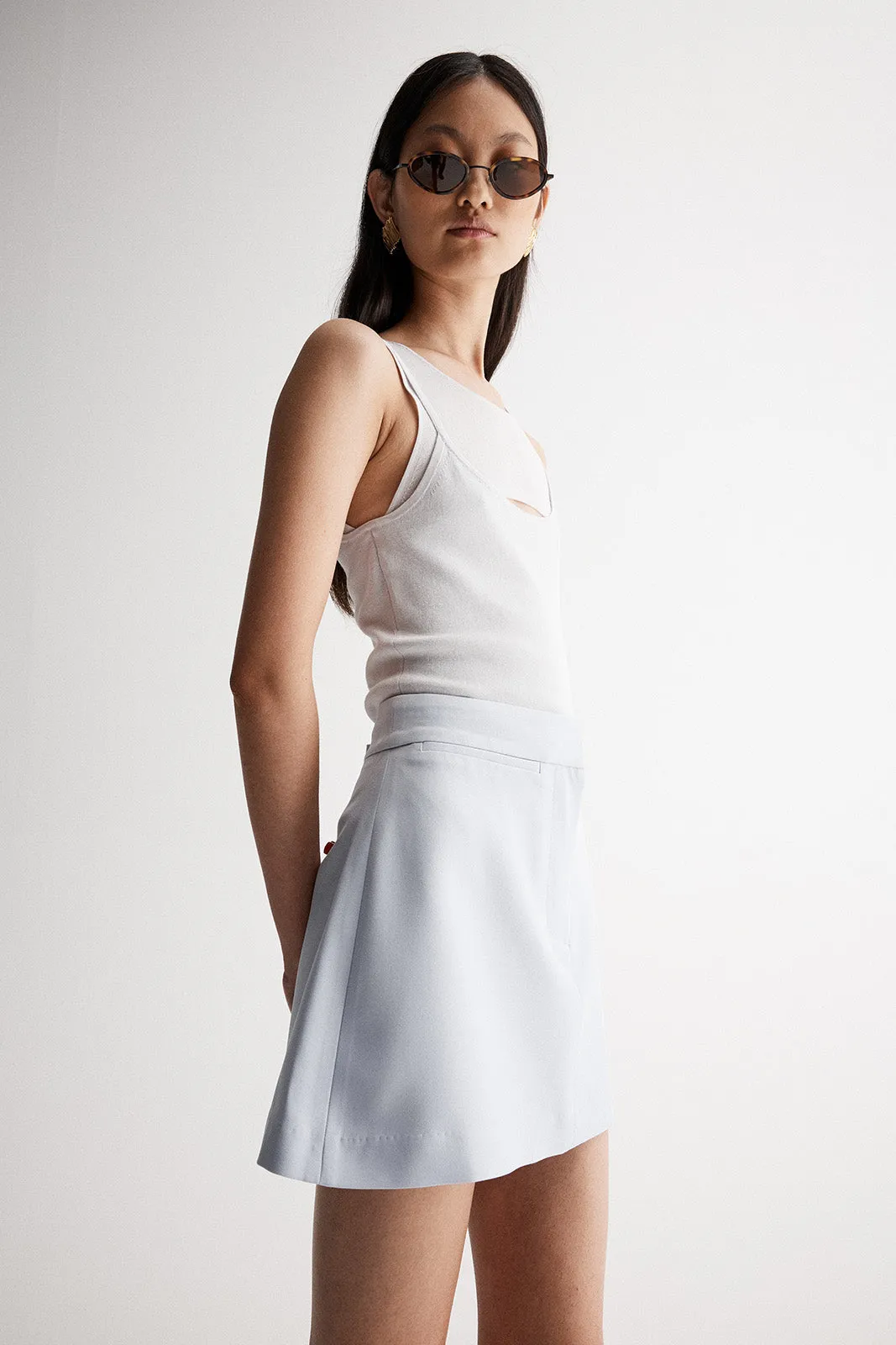 Elowen Mini Skirt Baby Blue