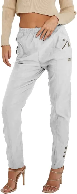 eyes Womens Trouser Casual Wear Full Length Elasticated High Waist Pants Light Weight Straight fit Stretchy Trousers