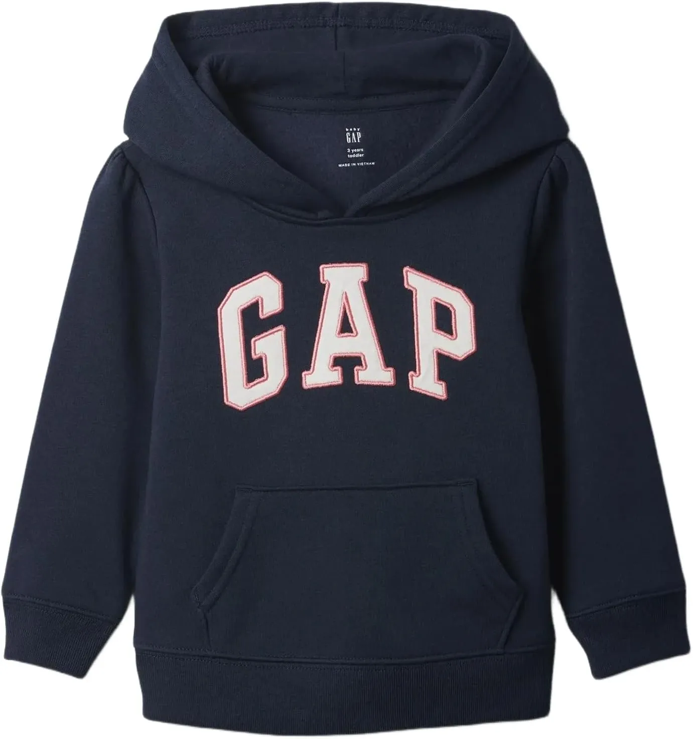 GAP Baby Girls' Playtime Favorites Logo Pullover Hoodie Hooded Sweatshirt