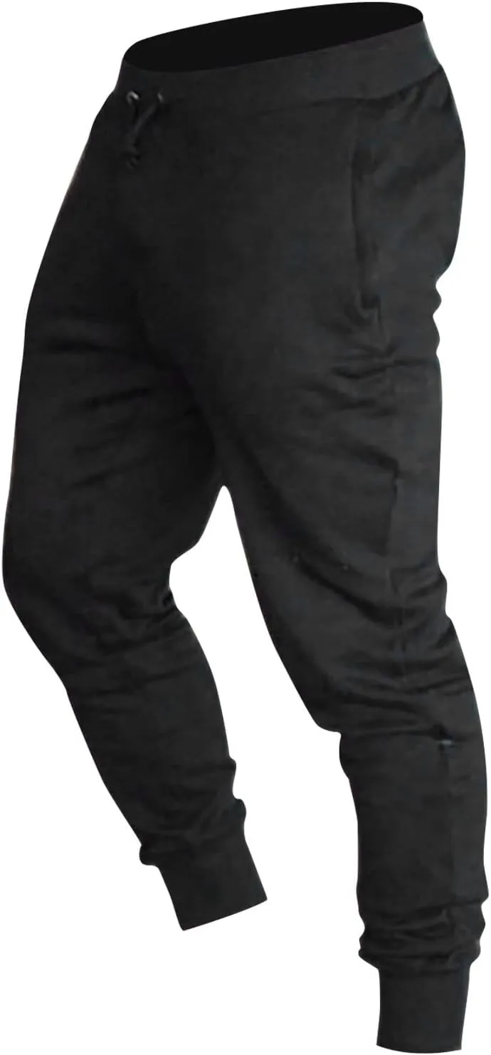GIERIDUC Joggers Pants for Men with Pockets Mens Jogger Fleece Sweatpants Dress Pants for Short Men Light Blue Trousers Mens