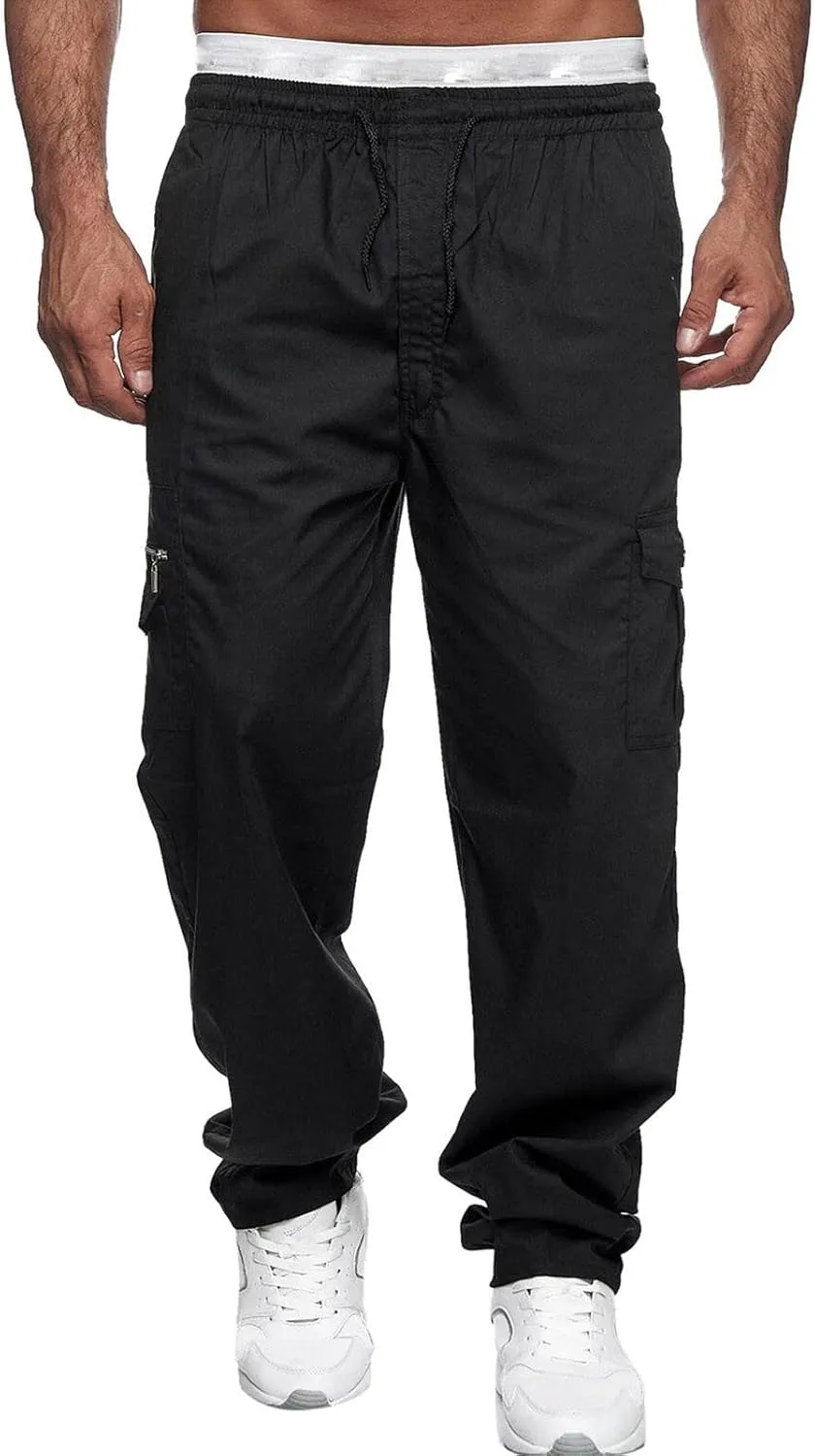 GIERIDUC Men's Cotton Yoga Linen Sweatpants Mens Black Stretch Dress Pants Mens Black Skinny Joggers Light Green Dress Pants