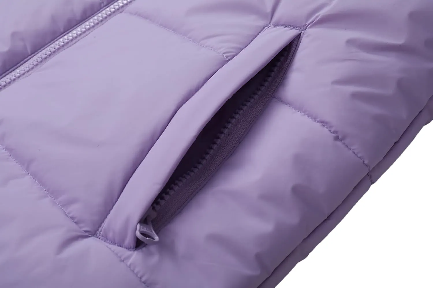 Girls Winter Down Coat Kids Warm Puffer Jackets Outerwear Comfy Parka
