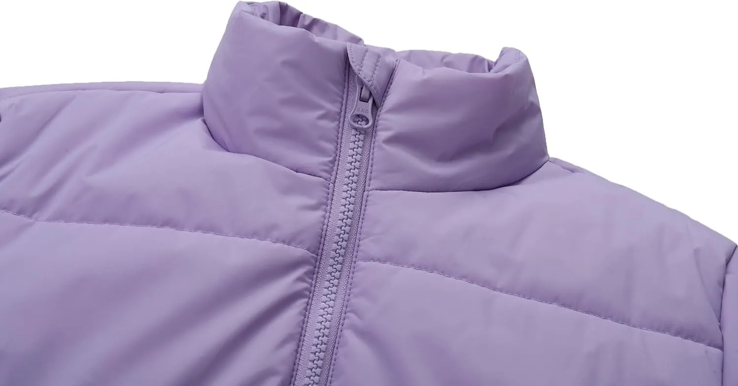 Girls Winter Down Coat Kids Warm Puffer Jackets Outerwear Comfy Parka