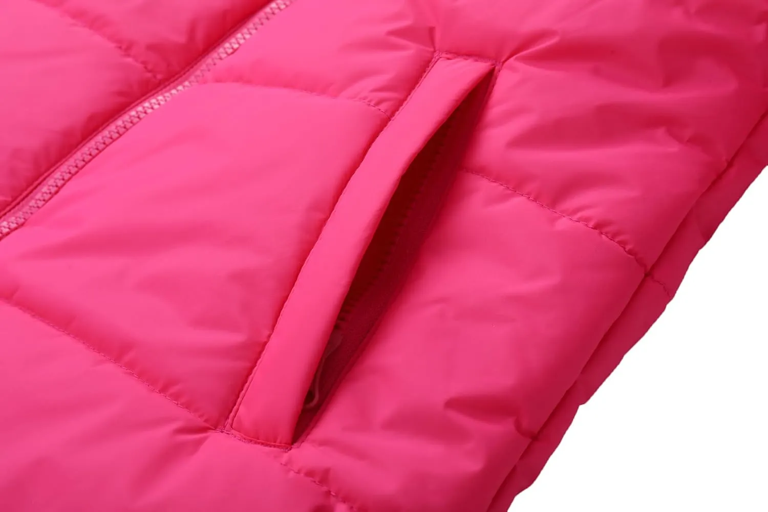 Girls Winter Down Coat Kids Warm Puffer Jackets Outerwear Comfy Parka
