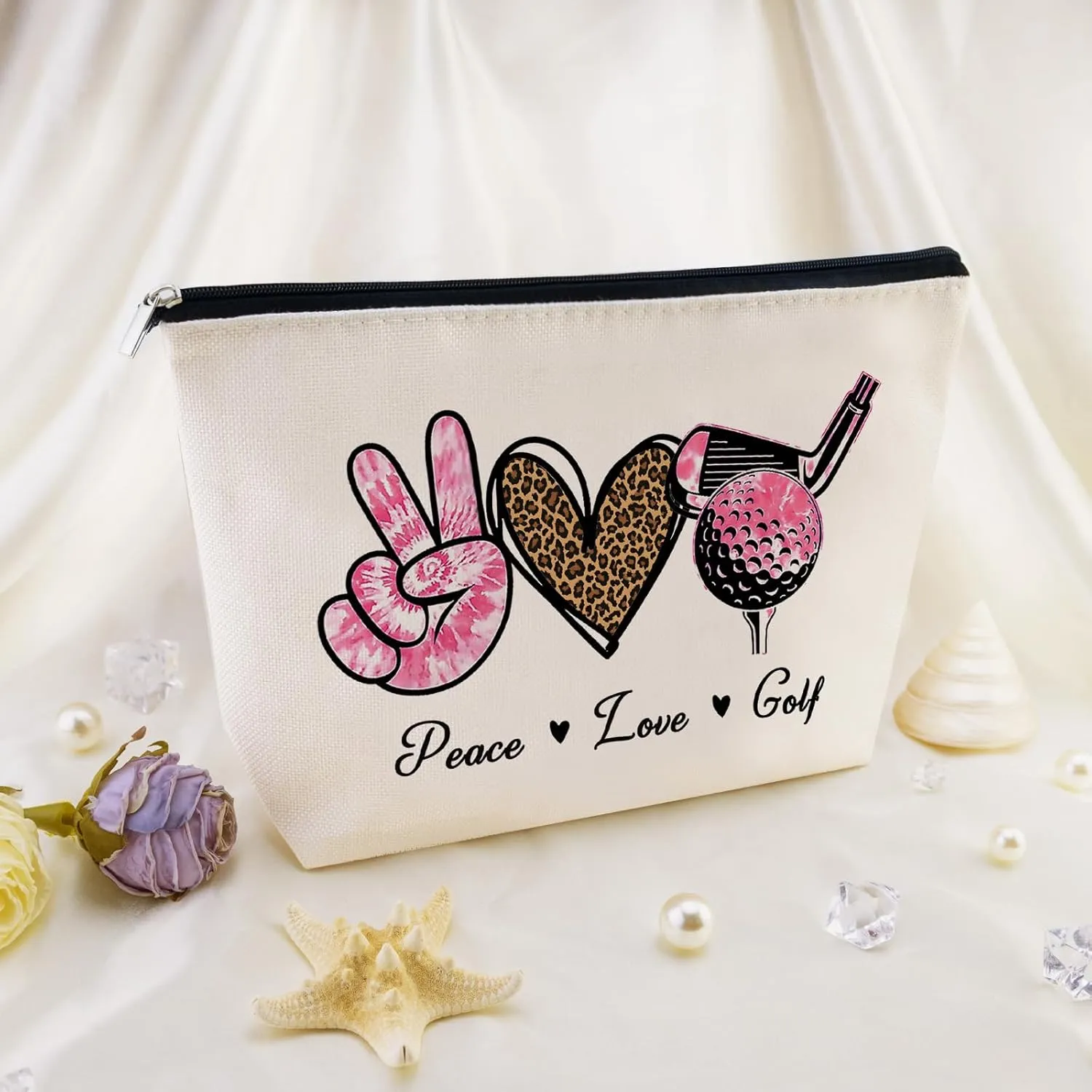 Golf Gifts for Women Cool Gifts for Golfer Coach Appreciation Gift Golf Lovers Accessories for Women Golfers Makeup Bag Cosmetic Pouch for Sports Enthusiasts Birthday Gifts for Her Female