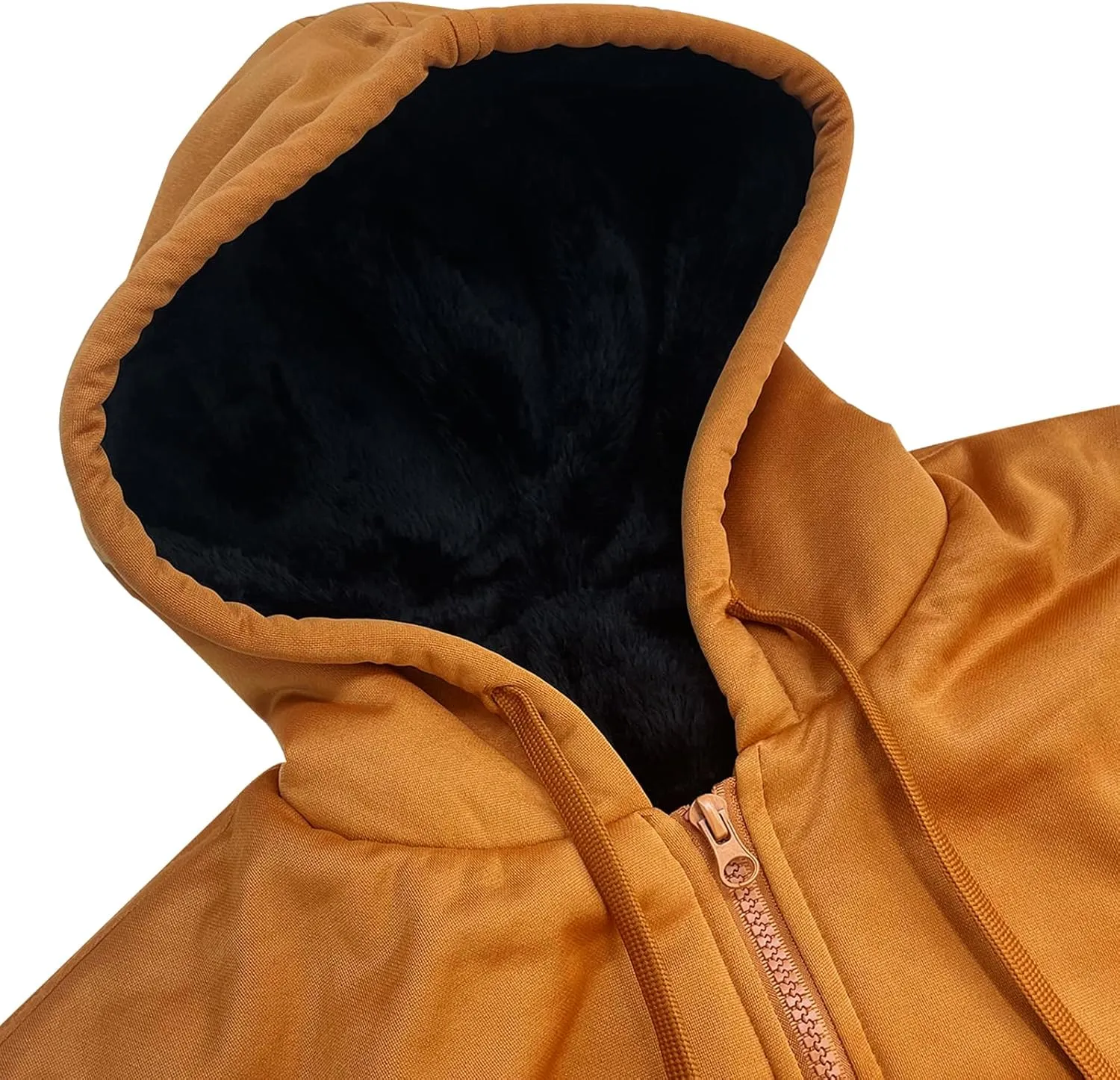 Hoodies for Men Full Zip Up Fleece Warm Jackets Thick Coats Heavyweight Sweatershirts