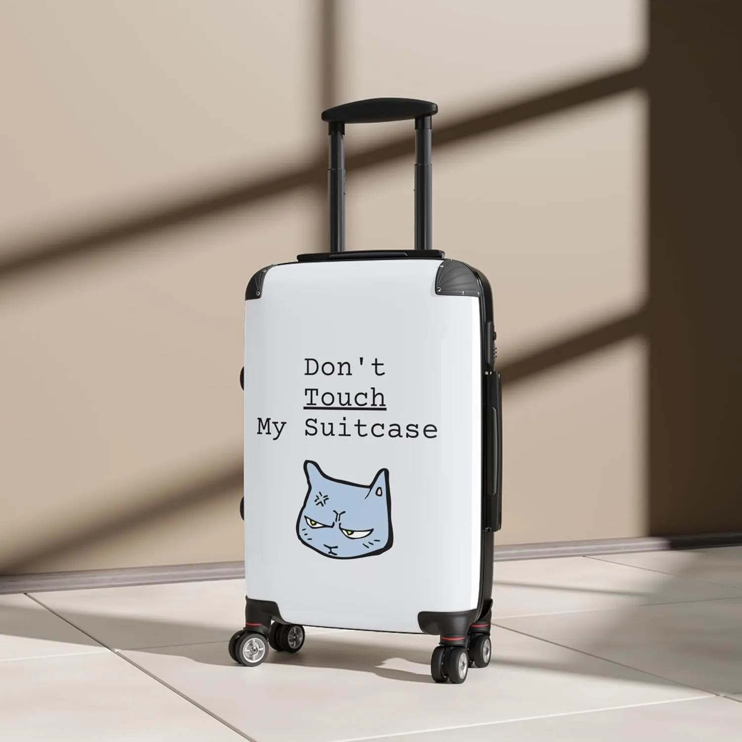 June in Color Dont Touch Me  Bold & Secure Travel Bag with 360 Spinner Wheels & Built-in Lock for Hassle-Free Travel
