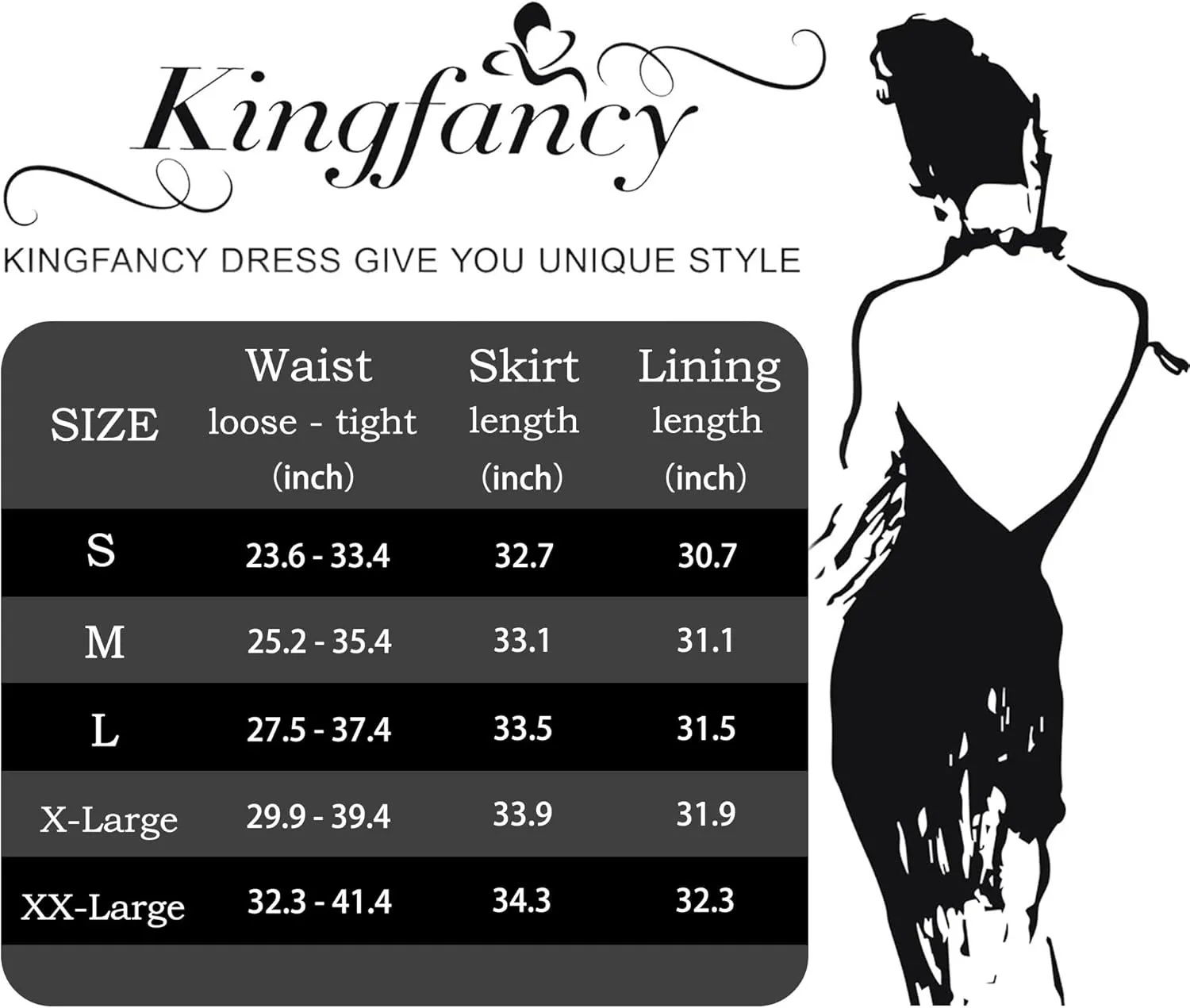 Kingfancy Women's Boho Midi Skirt A-Line Ruffle Elastic High Waist Tiered Flowy Skirts