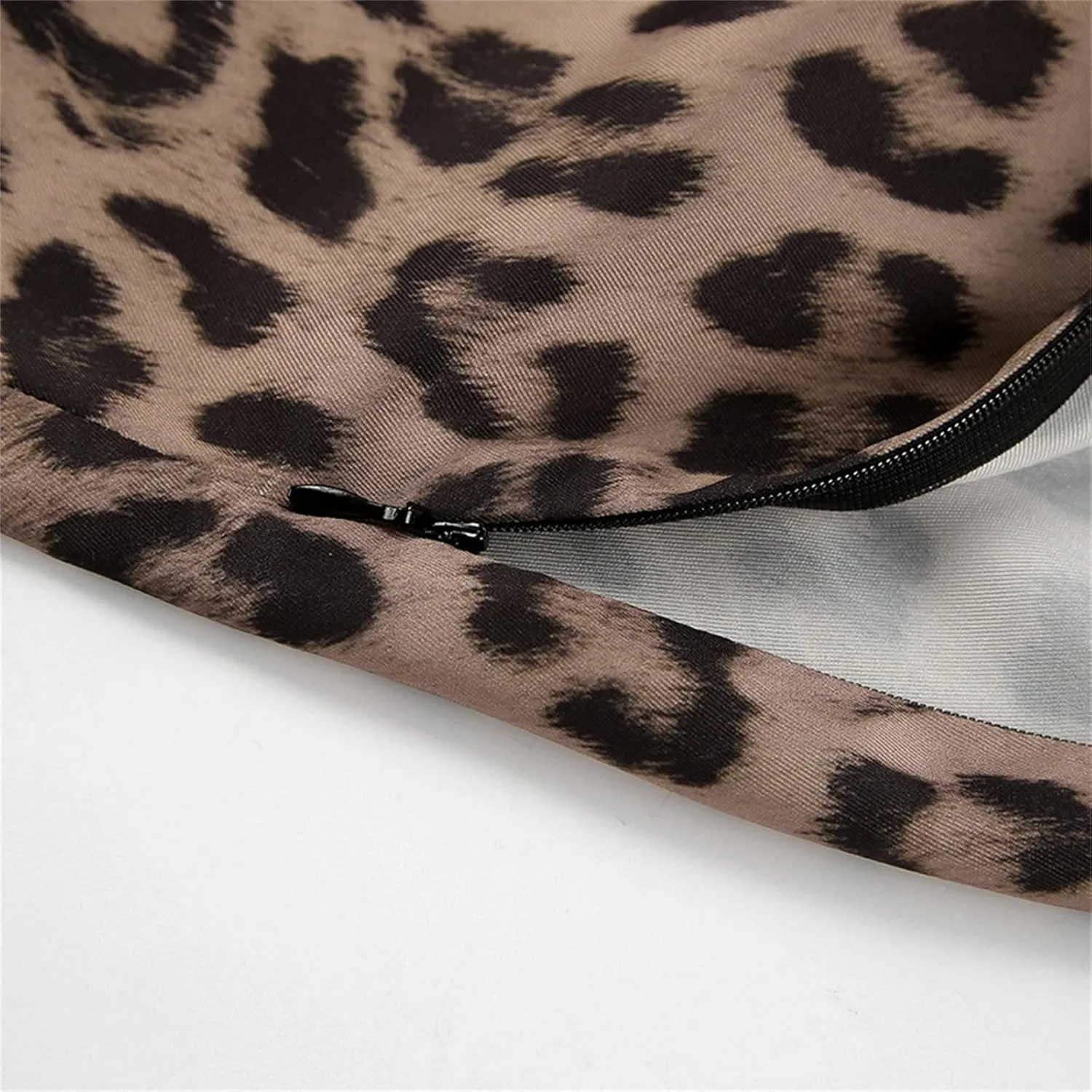 Leopard Print Skirts for Women, Y2k Fishtail Skirt High Waisted Maxi Skirt, Long Skirt Bodycon Club Dress