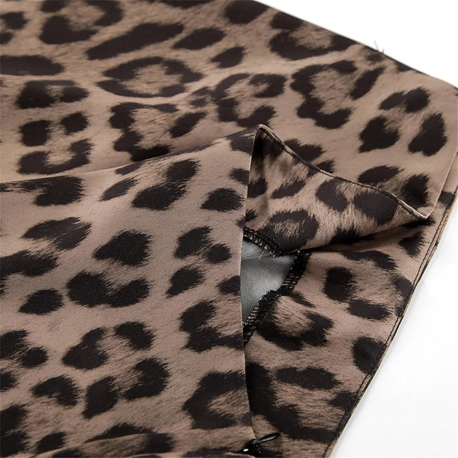 Leopard Print Skirts for Women, Y2k Fishtail Skirt High Waisted Maxi Skirt, Long Skirt Bodycon Club Dress