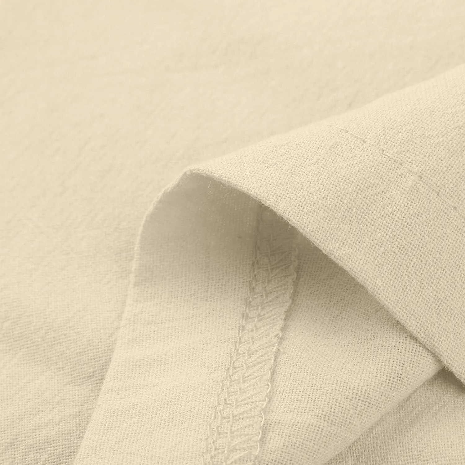 Linen Pants Women Wide Leg Elastic Waist Palazzo Pants Casual High Waisted Trousers with Pockets