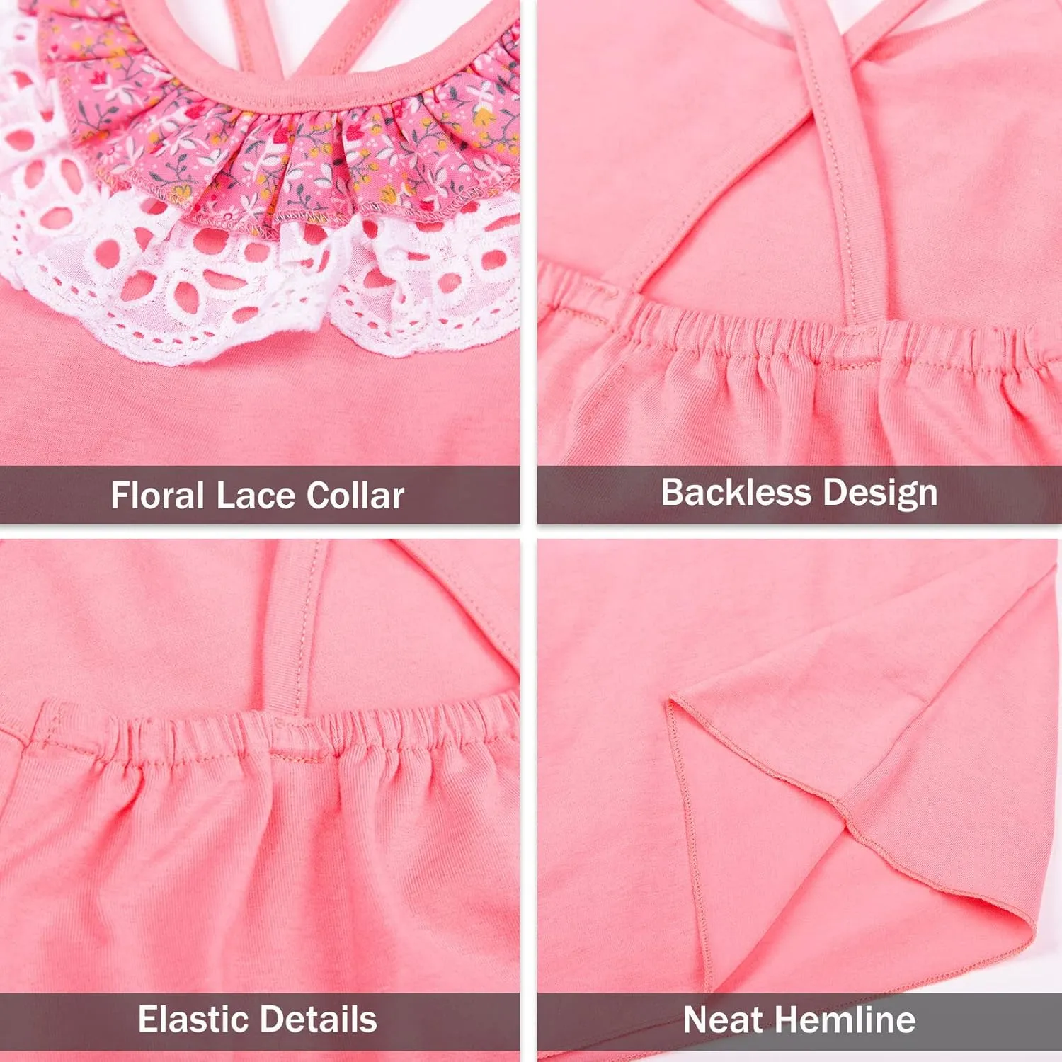 LittleSpring Girls Summer Outfits for Girl Floral Tank Tops and Shorts Casaul Set
