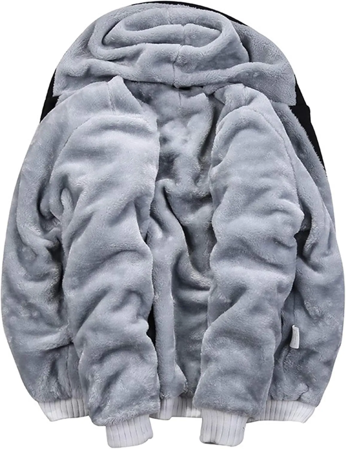 MACHLAB Men's Pullover Winter Workout Fleece Hoodie Jackets Full Zip Wool Warm Thick Coats