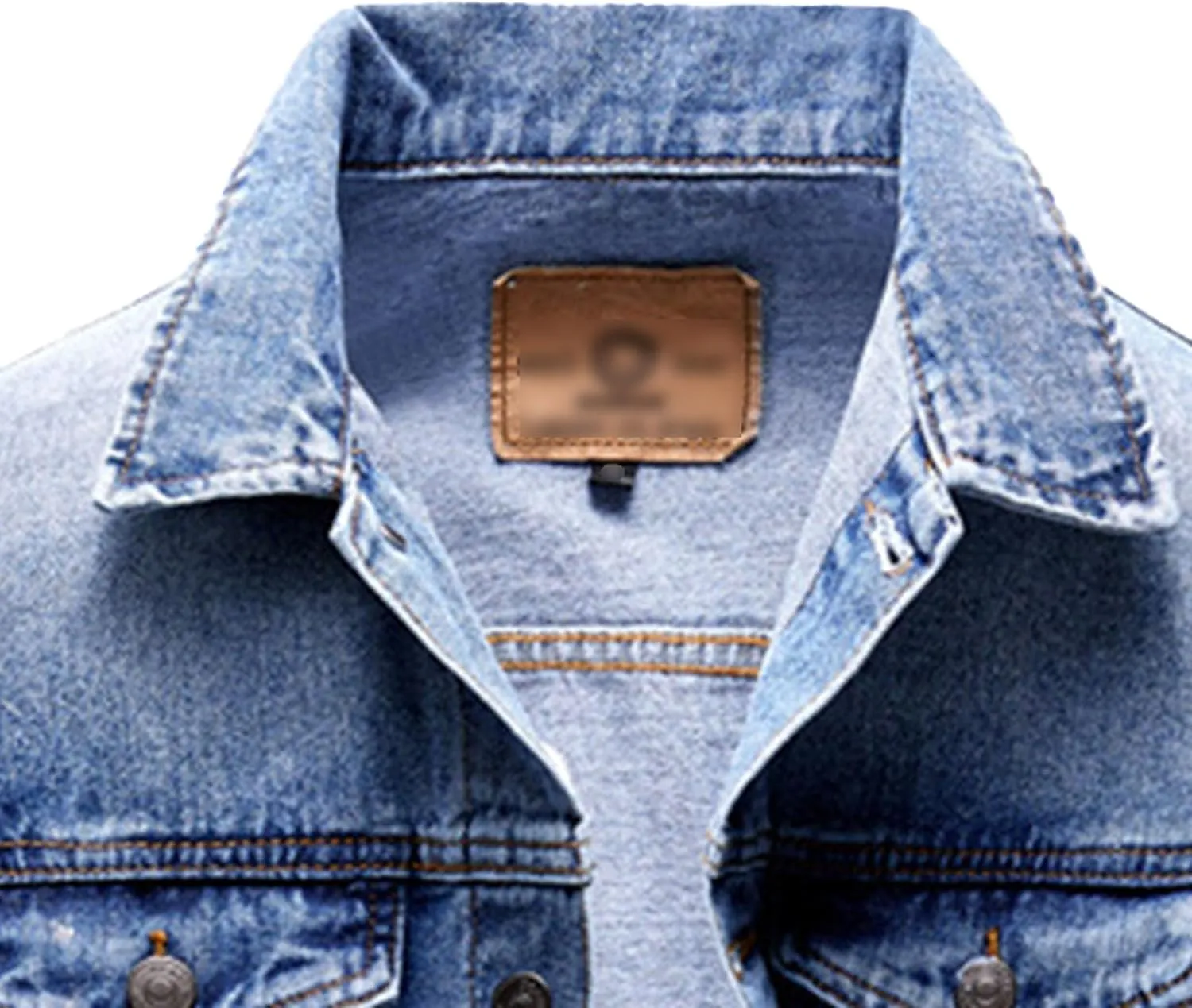 Men's Distressed Ripped Denim Jacket Slim Fit Fashion Workwear Casual Classic Button Down Trucker Jean Coat