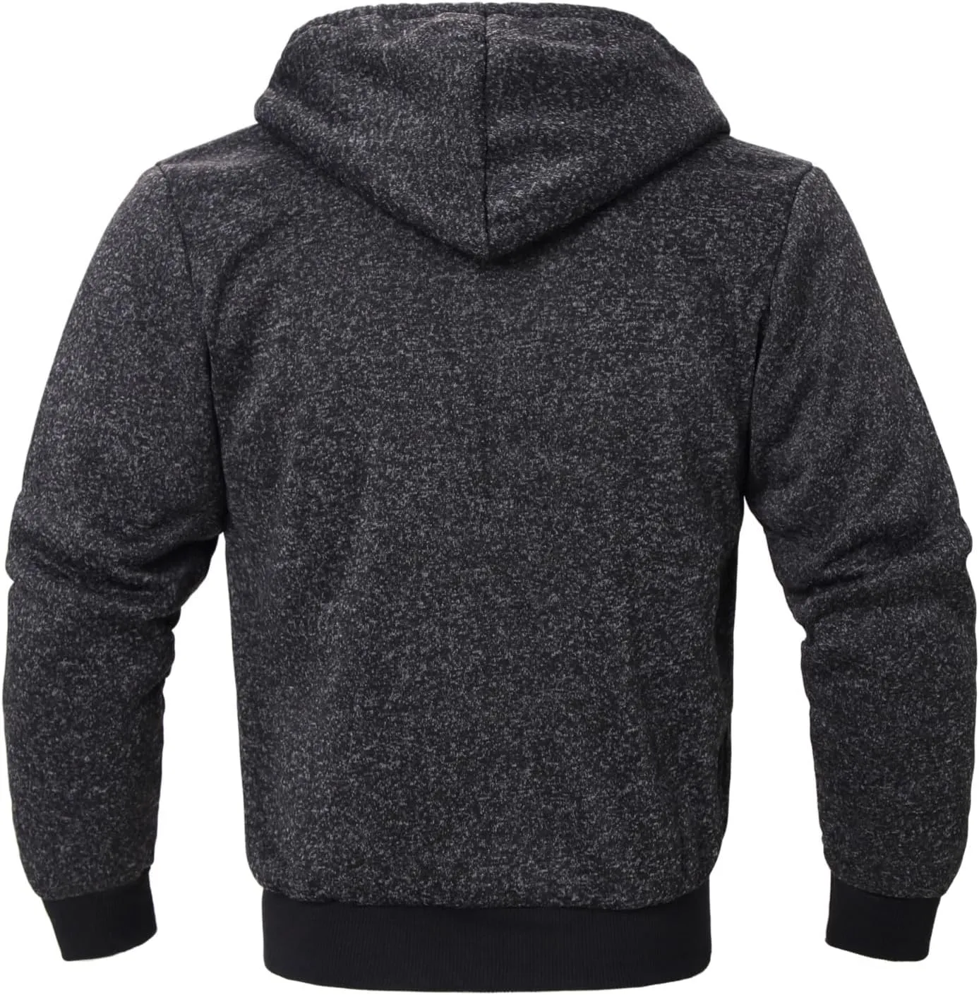 Mens Hoodies Zip Up Thick Sherpa Lined Heavyweight Workout Winter Warm Sweatshirt Jackets