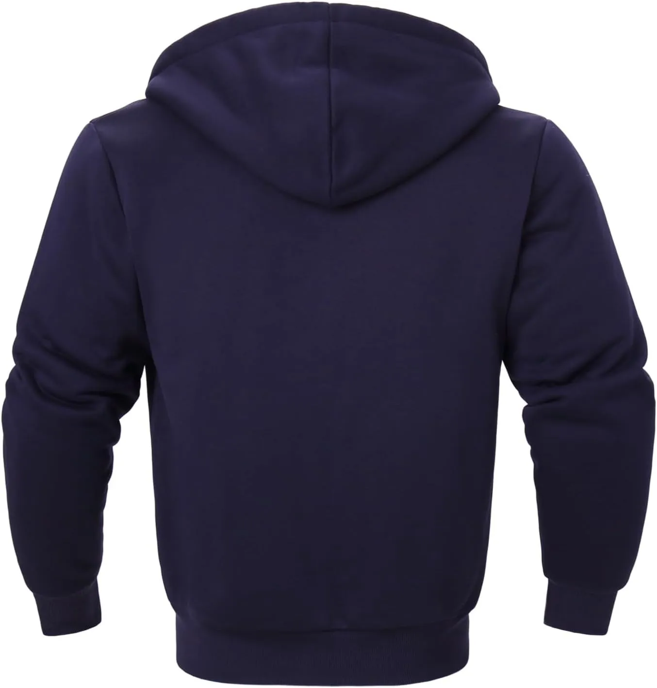 Mens Hoodies Zip Up Thick Sherpa Lined Heavyweight Workout Winter Warm Sweatshirt Jackets