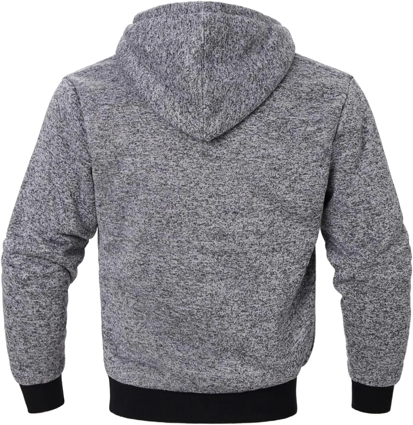 Mens Hoodies Zip Up Thick Sherpa Lined Heavyweight Workout Winter Warm Sweatshirt Jackets
