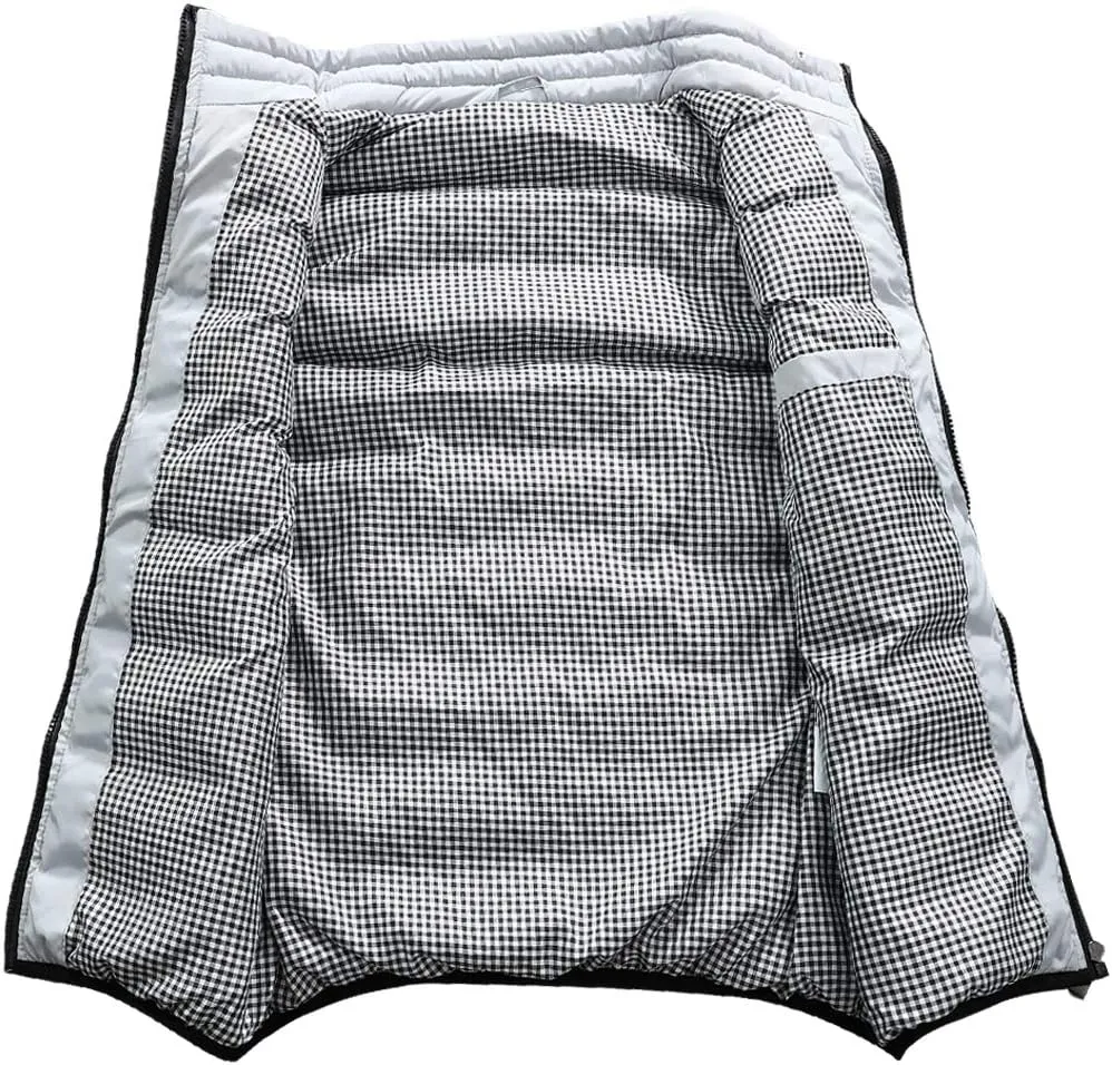 Men's Outdoor Casual Stand Collar Outwear Padded Vest Coats