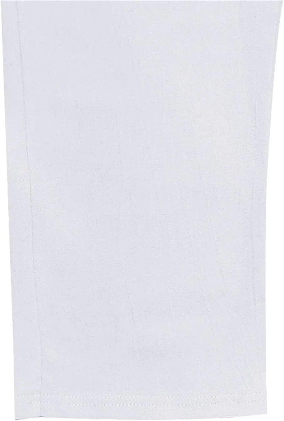 Mens Pants Casual Linen Drawstring Elastic Waist Loose Fit Casual Pants Lightweight Straight Leg Beach Yoga Trousers