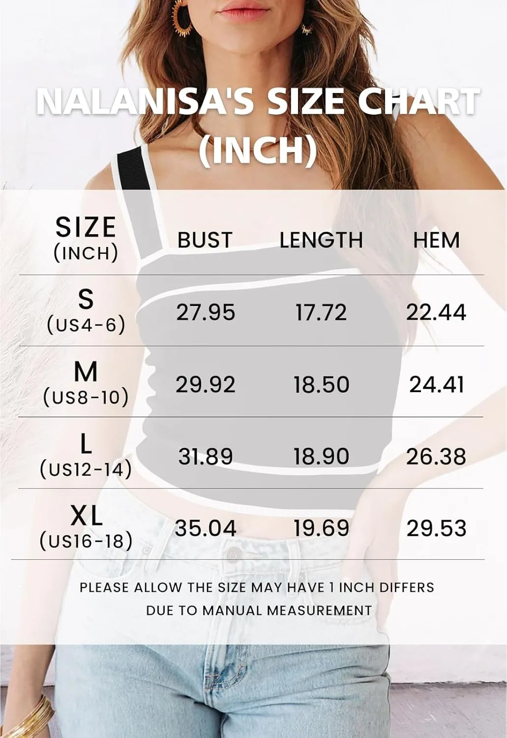 NALANISA Women's Trendy Summer Square Neck Crop Tank Tops 2025 Casual Color Block Knit Sleeveless Slim Fit Y2k Cami Shirts