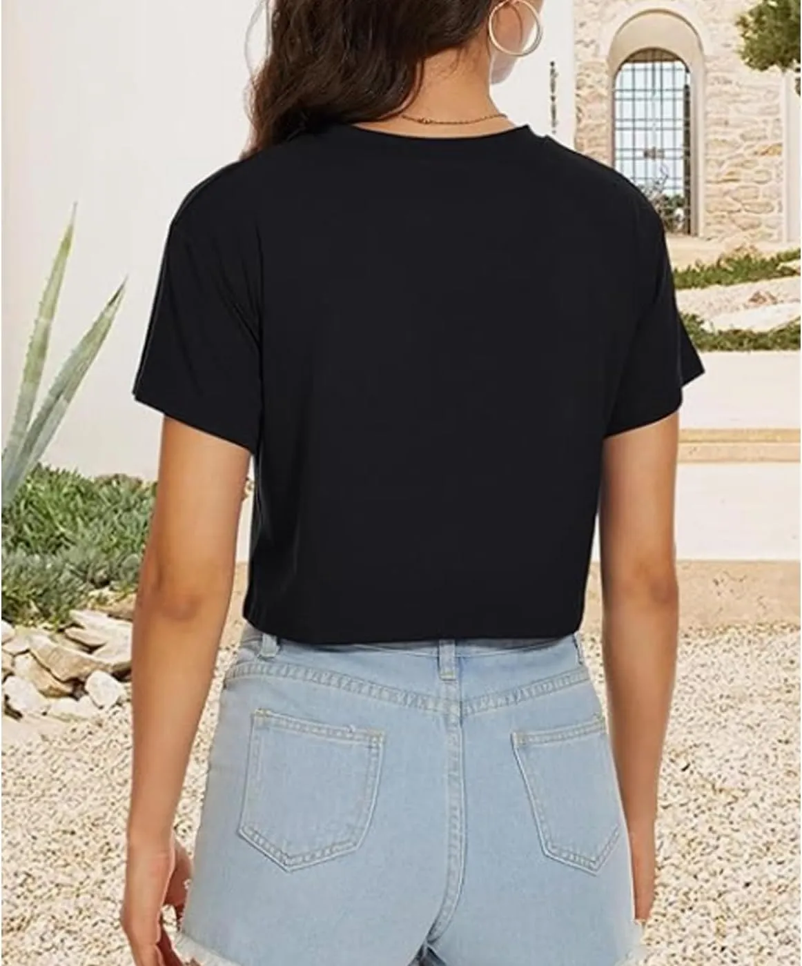Nashville Music City T-Shirt Women Country Music Crop Tops Rock Band Tshirt Vintage Guitar Wings Graphic Tees
