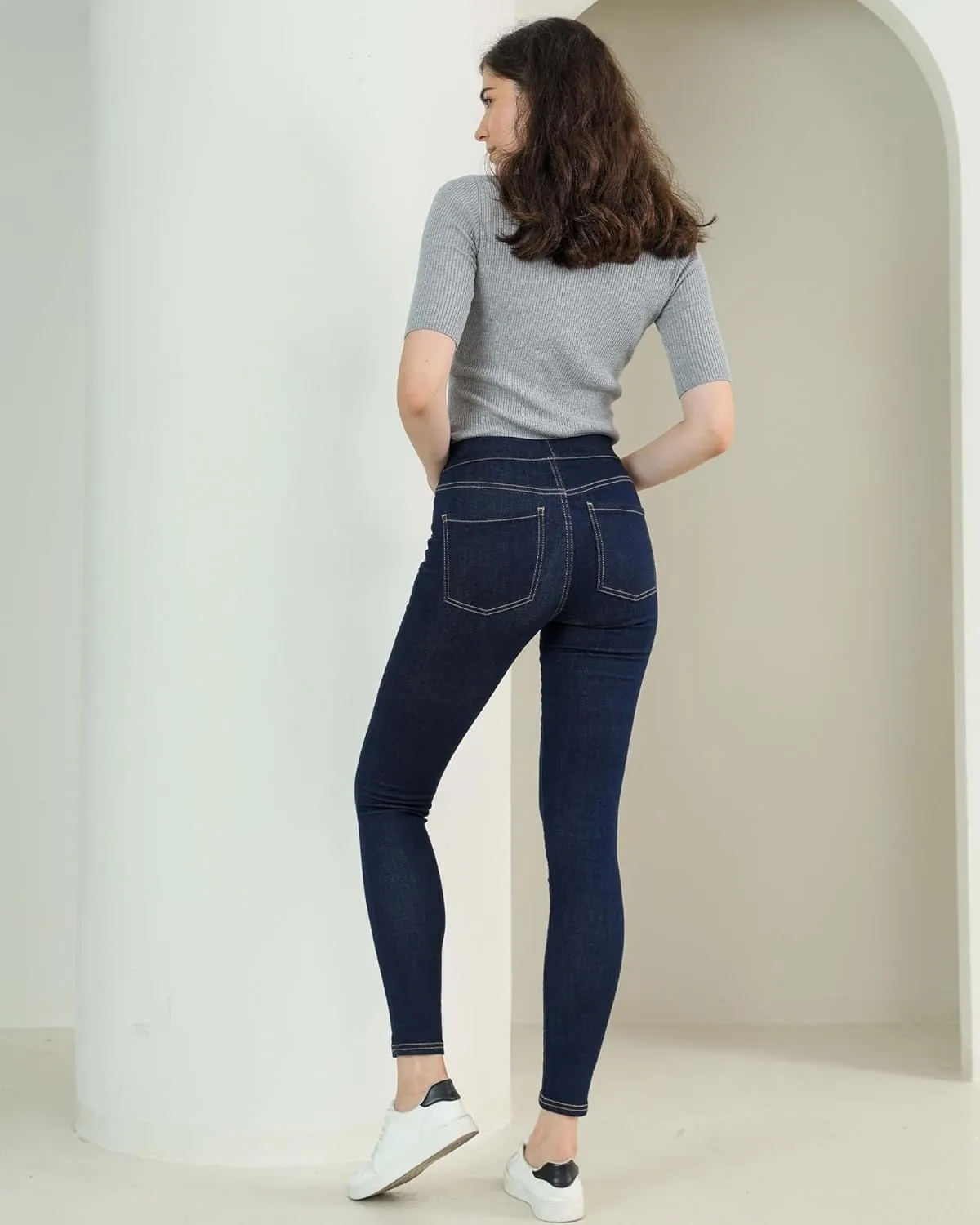 OFLUCK Straight Leg Mom Jeans for Women High Waisted Trendy Ankle Length Boyfriend Denim Tapered Leg Pants