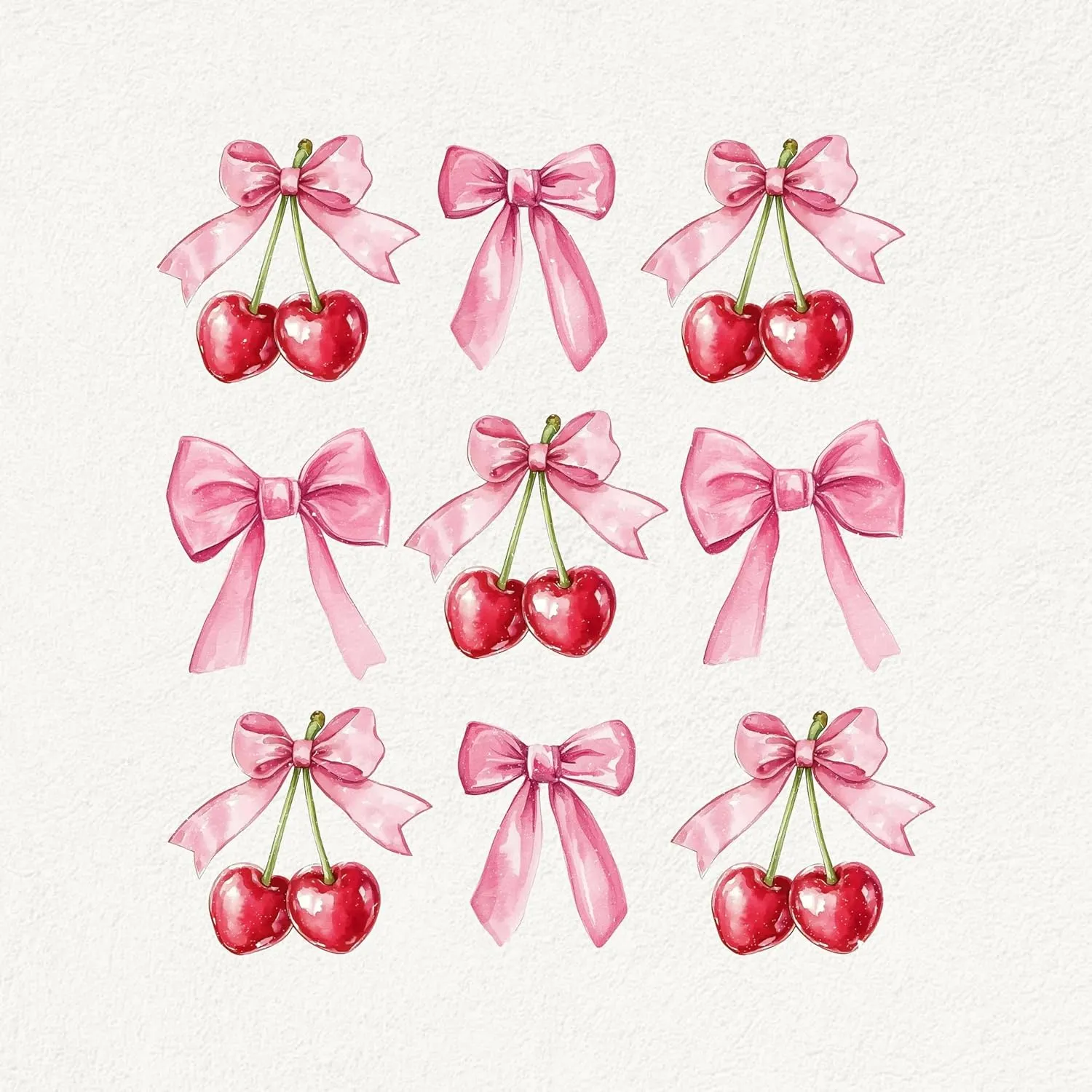Pink Bow Cherries Shirt Women: Coquette Tops Clean Girl Aesthetic Shirts Casual Summer Short Sleeve Tshirt