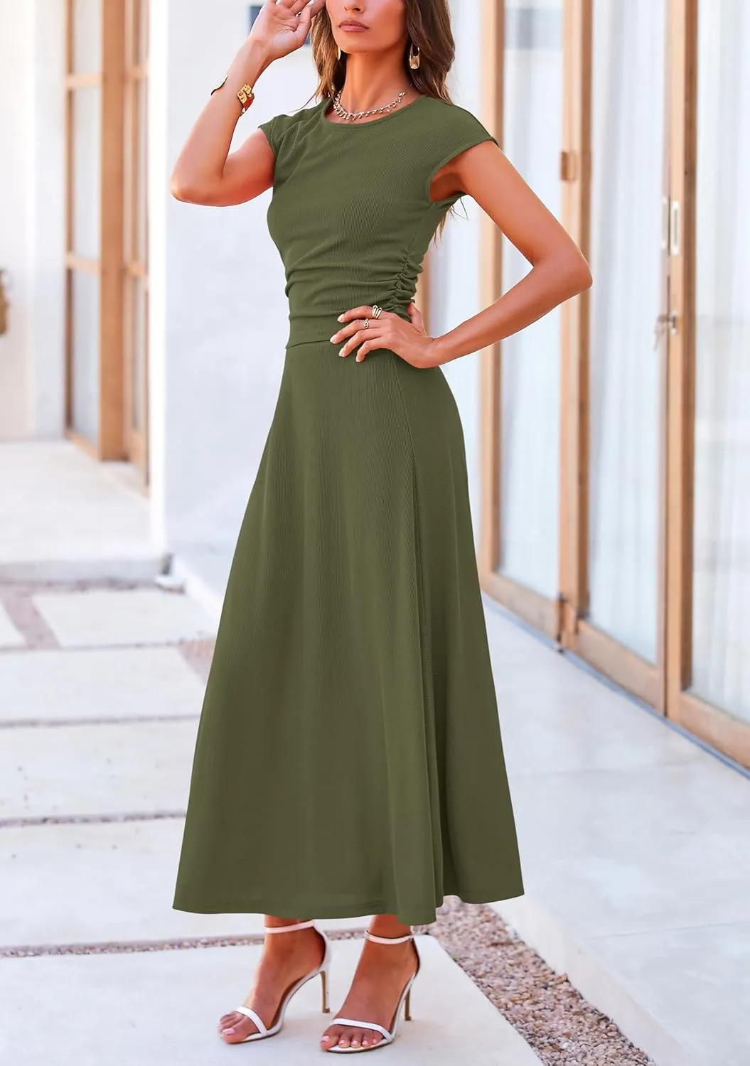 PRETTYGARDEN Smmer Two Piece Skirt Set for Women 2025 Dressy Casual Knit Matching Travel Spring Vacation Lounge Outfits