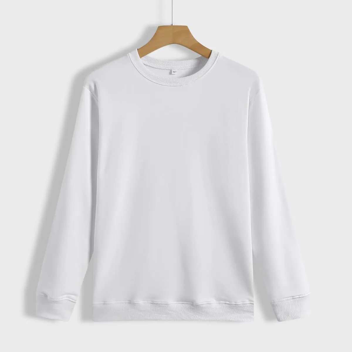 QYZ-Top Women's Casual Crew Neck Sweatshirts Long Sleeve Solid Tunic Tops Loose Pullovers