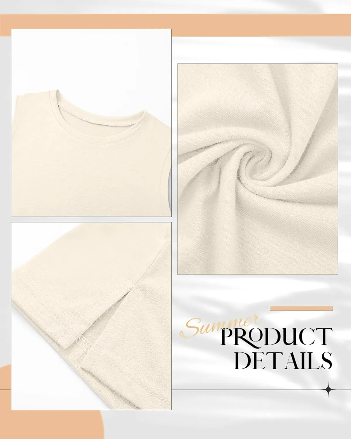 Riyiper 3 Pack Women's Sleeveless Tops, 2025 Loose Fit High Neck Tank Tops Casual Summer Muscle Shirts Ladies' Flowy Tees